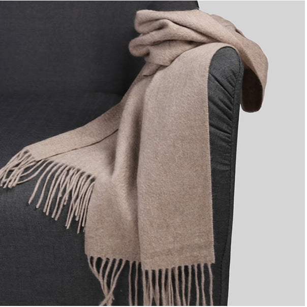 Pure Color Cashmere Scarf for Women – Luxury Warm Winter Shawl